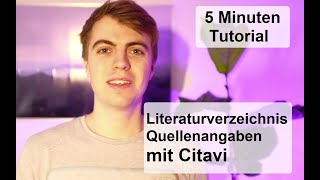 CITAVI Literaturverzeichnis und Quellenangaben erstellen  Schnell amp Sauber in 5 Minuten [upl. by Jo121]