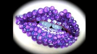 Amethyst Kisses Lip Art Tutorial ft Eye Kandy Glitter amp Rhinestones [upl. by Alamaj]