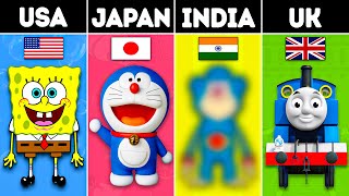 COUNTRIES और उनके सबसे मशहूर CARTOONS  Top Cartoons From Different Countries [upl. by Mateusz]