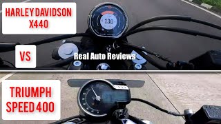 Triumph Speed 400 vs HarleyDavidson X440 0100 ACCELERATION TEST [upl. by Pellegrini]