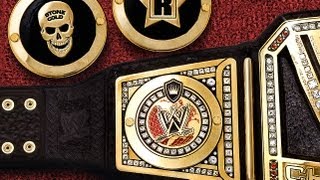 WWE  CUSTOM SIDE PLATES FOR THE WWE CHAMPIONSHIP [upl. by Cheri]