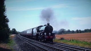 61306 Mayflower Powers Through The Heat  The Cathedrals Express  2015 [upl. by Ennywg]