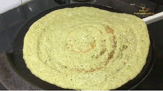 பச்சை பயிறு தோசை Green gram dosa recipe in tamil pesarettu Healthy protein rich breakfast dosa [upl. by Nyladnor]