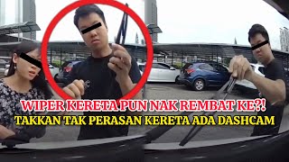 SELAMBA REMBAT amp ROSAKKAN WIPER KERETA ORANG AWAM PASANGAN INI DIKECAM TERUK DI MEDIA SOSIAL [upl. by Brianne]