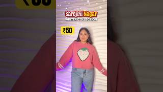 sarojini nagar tryon haul ₹50 💖🛍️ winter edition shorts haul [upl. by Redliw348]