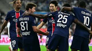 Paris SaintGermain Dominates Marseille to Secure Top Spot in Ligue 1 [upl. by Sjoberg57]