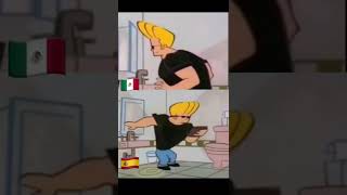 Jhonny Bravo mirándose al espejo en diferente país [upl. by Nilcaj199]