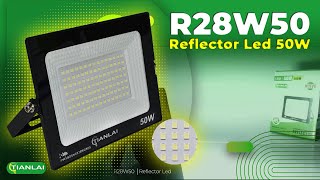 TIANLAI │R28W50 REFLECTOR LED DE 50W DISEÑO SLIM DE CONEXIÓN DIRECTA [upl. by Orest]