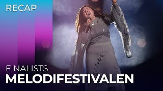 Melodifestivalen 2024 Sweden  Finalists  RECAP [upl. by Pantia687]