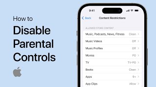 How to Turn Off Parental Controls on iPhone  Tutorial [upl. by Assille]