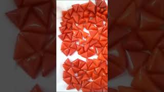 triangular shape of the red coral gemstone [upl. by Hedvah]