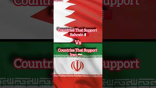 Countries That Support Bahrain Vs Iran shorts shortvideo [upl. by Naugal]