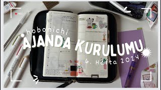 📔Ajanda Kurulumu  asmr tadında 6 Hafta  Hobonichi Weeks Plan With Me 🎨 hobonichiweeks [upl. by Margaretha]