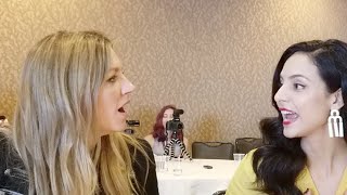 SDCC 2018 DCs Legends of Tomorrow Jes Macallan amp Tala Ashe [upl. by Ttenaj]