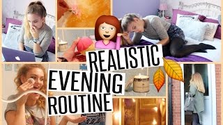 REALISTIC EVENING ROUTINE  Autumn 2016 [upl. by Euqilegna]