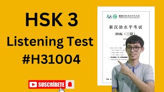 HSK 3 Listening with answers H31004 [upl. by Dracir]