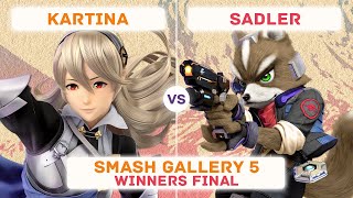 Smash Gallery 5  Winners Final  Kartina Corrin vs Sadler Fox [upl. by Ivanah]