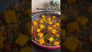 Masoor paneer pulao one pot recipe under 30 minutes masoorpulao pulao recipe shorts [upl. by Morris]