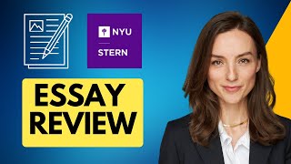 NYU Stern Essay Analysis and Tips  Writing Standout MBA Application Essays  Stern Essay Strategy [upl. by Darice]