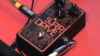 Solid Gold FX SUPER DRIVE guitar effects pedal demo [upl. by Hannavas]