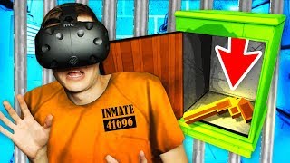 Escaping Virtual Reality PRISON With SECRET Item Prison Boss VR Funny Gameplay [upl. by Ramel]