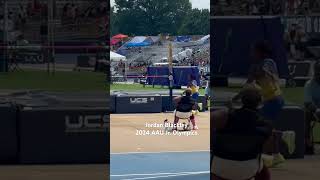 2024 AAU Jr Olympics High Jump 47 JordanBlackley trackandfield AAU CoachWill TechniqueTrack [upl. by Ambrogino]