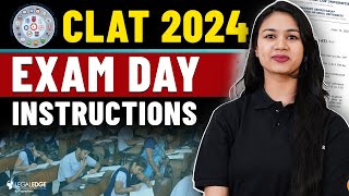 CLAT 2024 Exam Instructions  CLAT Admit Card  Must Watch [upl. by Asenej40]