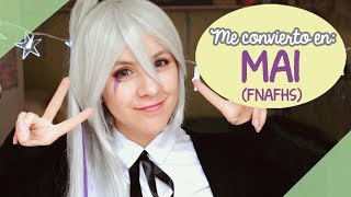 Me convierto en MAI 👻💜 FNAFHS  COSPLAY MAKEUP [upl. by Labanna340]