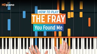 How to Play quotYou Found Mequot by The Fray  HDpiano Part 1 Piano Tutorial [upl. by Almira]