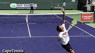 Felix Auger Aliassime Serve Sequence Practice amp Slow Motion 🎾 [upl. by Yvehc570]