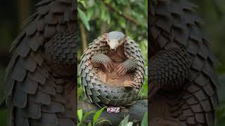 Pangolin The only scaly mammal 🦔🛡️ PangolinFacts WeirdAnimals funfacts didyouknow animals [upl. by Noitsuj]