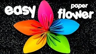 EASY Origami Flower [upl. by Thaddus206]