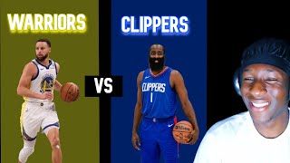 WARRIORS VS CLIPPERS PRESEASON HIGHLIGHTS REACTION [upl. by Neeloj]