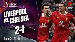 Highlights amp Goals Liverpool vs Chelsea 21  Premier League  Telemundo Deportes [upl. by Lacy351]