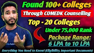 COMEDK Counselling 2024 Best Colleges at Low Rank ⋮ All COMEDK Colleges Placement Reality 🤯🔥 [upl. by Tteirrah853]