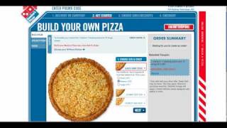 Dominos Pizza  Ordering Online with a Coupon Code [upl. by Nagirrek]