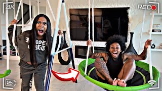 PLAYGROUND 🛝 In LIVING ROOM Prank ON Angry GIRLFRIEND 😱  HILARIOUS   SHE WAS MAD [upl. by Marge]