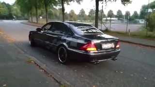 Mercedes S600 L V12  real EISENMAN exhaust sound on the Run [upl. by Florette]