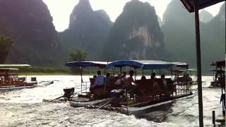 Boating near YangShuo GuangXi province China [upl. by Mable90]