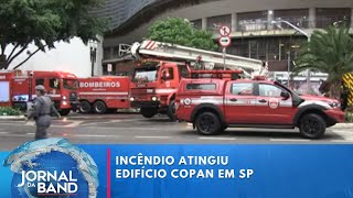 Incêndio atinge Edifício Copan prédio histórico no Centro de São Paulo  Jornal da Band [upl. by Quent]