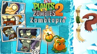 300 IQ threshold moment  IZombie Frostbite Caves  PvZ 2 Zombtopia [upl. by Aiekal]