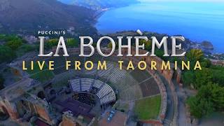 La bohème Live from Taormina – In Cinemas 5 July [upl. by Arahahs629]