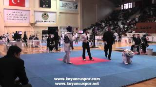 59kg Gizem Guler  Kadriye Yilmaz Turkish Junior Taekwondo Championships 2012 [upl. by Rotsen]