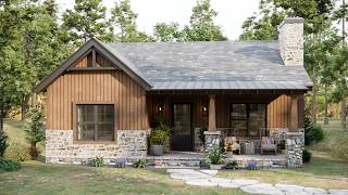 32x36 10x11m Embracing Simplicity A Stunning OneStory Rustic Home  Cozy amp Perfect [upl. by Corney]