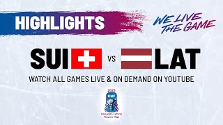 Highlights  Switzerland vs Latvia  2023 IIHFWorlds [upl. by Einwahs]