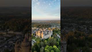 Château de Pierrefonds at Sunset in 4K  Spectacular Golden Hour Views [upl. by Rocca]