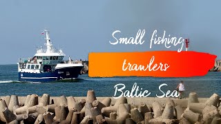 Fishing trawlers returning from fishing Baltic Sea [upl. by Jonny]