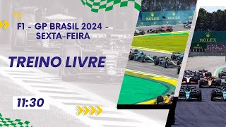 FORMULA 1 AO VIVO  TREINO LIVRE  GP BRASIL 2024  Narração Comentários e Bate papo [upl. by Aihtenak]