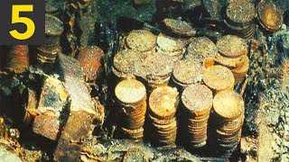 Top 5 BIGGEST Sunken Treasures Ever Found [upl. by Jariv]