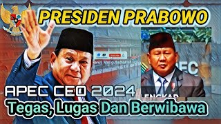 PIDATO FULL PRESIDEN PRABOWO APEC CEO PERU [upl. by Amlus449]